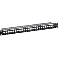 Los mejores  - Equip 769224 - Patch Panel vacío Cat6 de 24 Puertos- Color Negro y Gris
